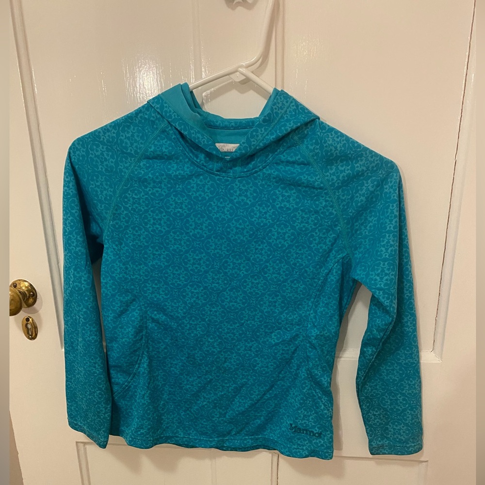 Marmot kids technical fabric hooded tshirt